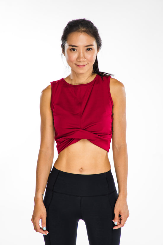 Claret Crop Top